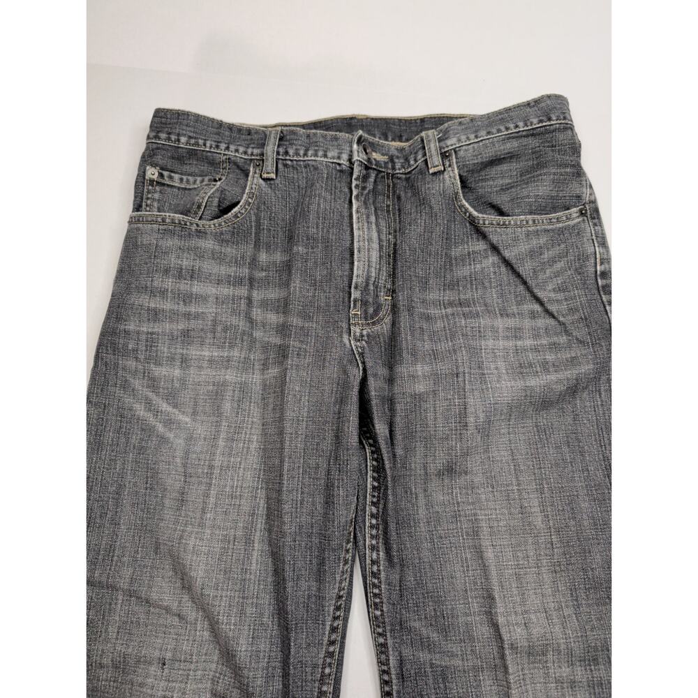 Banana Republic Straight Leg 35 x 30 Men's Denim Jeans Faded Black Wash - Picture 3 of 11